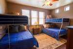 Two bunks with double and twin beds for all the kids
